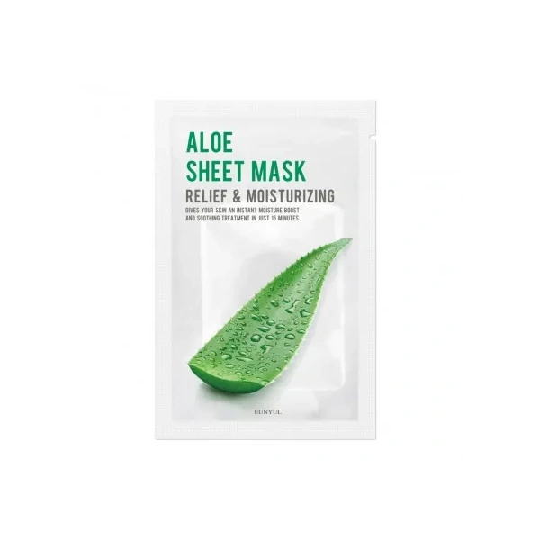 EUNYUL Sheet Mask maska do twarzy w płacie łagodząca Aloe 22ml