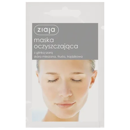 ZIAJA Maska oczyszczająca z Glinką Szarą 7ml