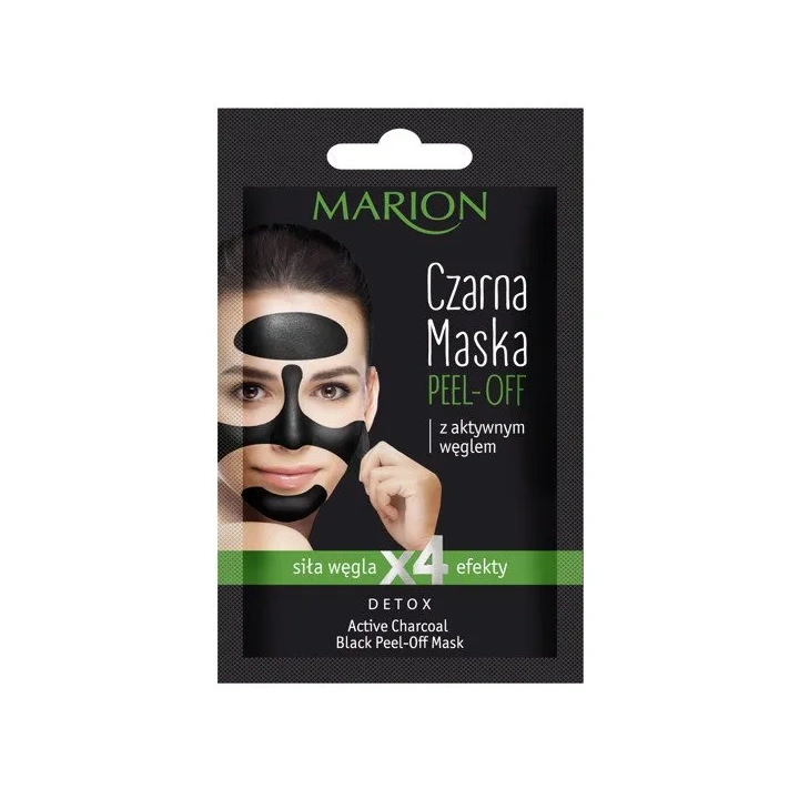 MARION Detox Peel Off czarna maska z atywnym Węglem 6g