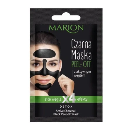 MARION Detox Peel Off czarna maska z atywnym Węglem 6g