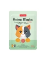 PUREDERM Animal Mask maska do twarzy w płacie wygładzająca Kotek 21ml