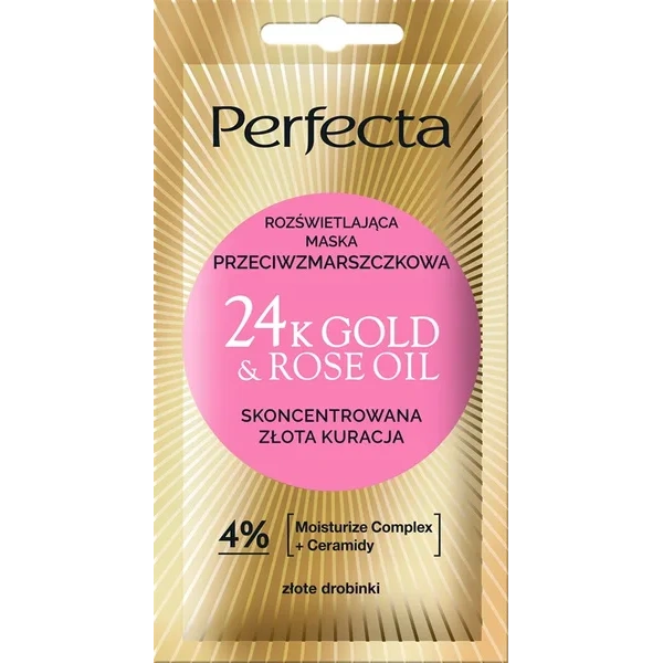 DAX Perfecta 24k Gold&Rose Oil maska do twarzy rozświetlająca 8ml