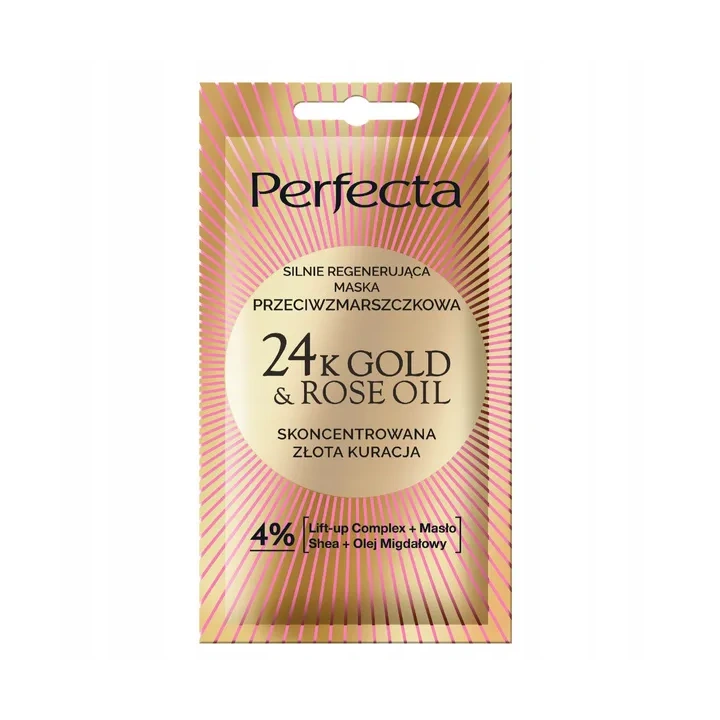 DAX Perfecta 24k Gold&Rose Oil maska do twarzy przeciwzmarszczkowa 8ml