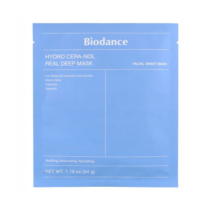 BIODANCE Real Deep Mask Hydro Cera-Nol hydrożelowa maska do twarzy nawilżająca 34g