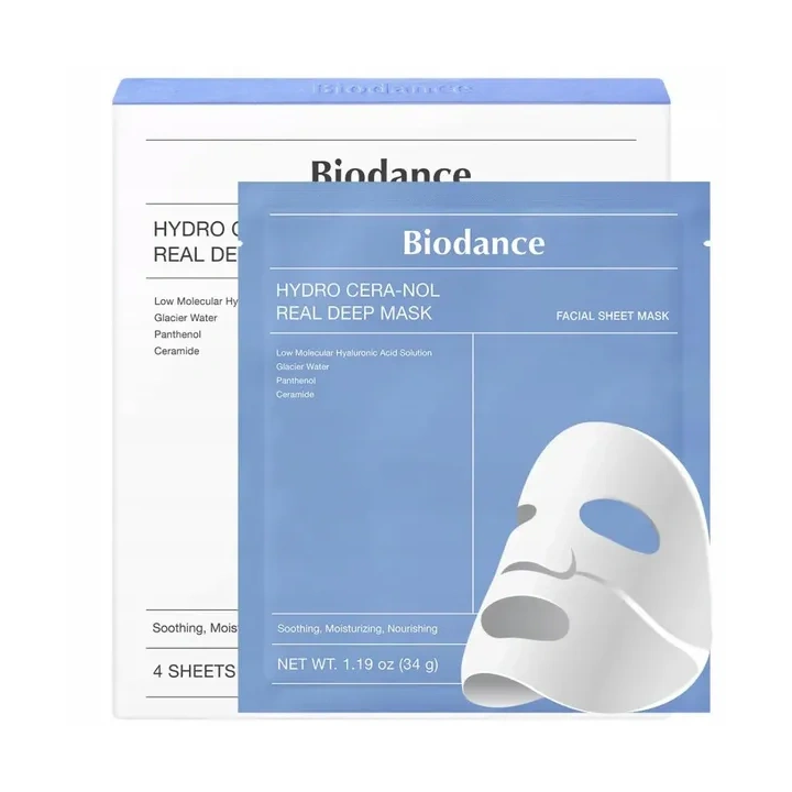 BIODANCE Real Deep Mask Hydro Cera-Nol hydrożelowa maska do twarzy nawilżająca 34g
