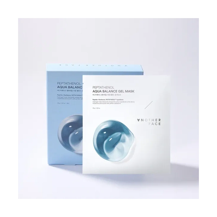 ANOTHER FACE Peptathenol Aqua Balance hydrożelowa maska do twarzy z pantenolem i peptydami 4x35g