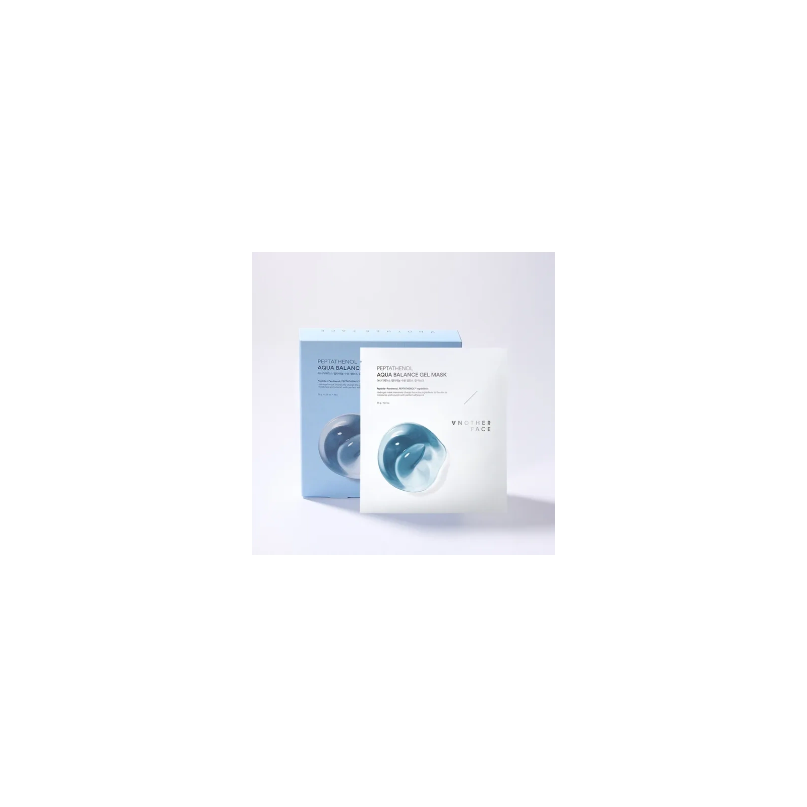 ANOTHER FACE Peptathenol Aqua Balance hydrożelowa maska do twarzy z pantenolem i peptydami 4x35g