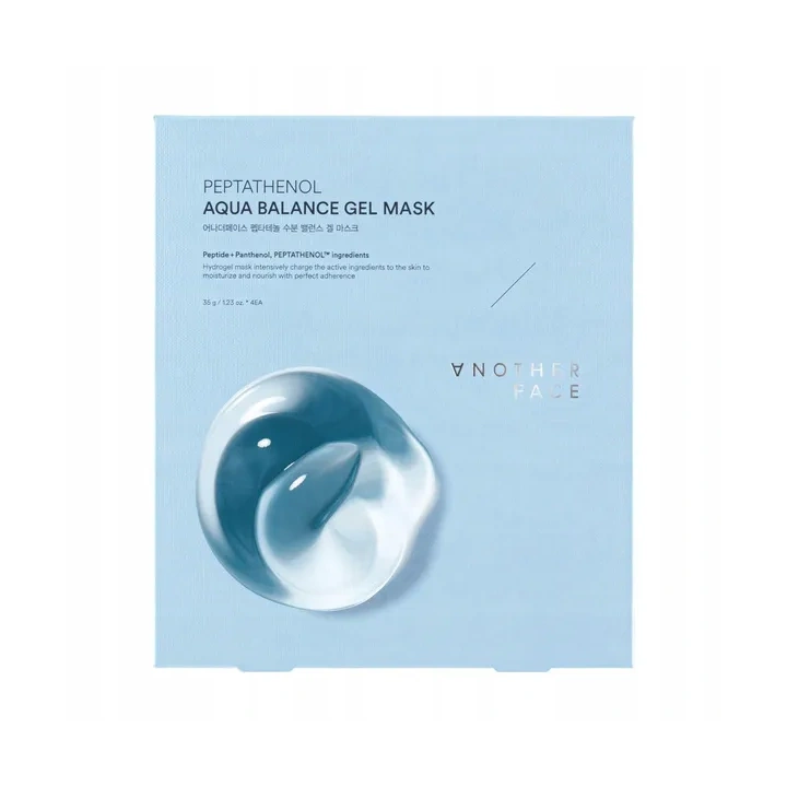 ANOTHER FACE Peptathenol Aqua Balance hydrożelowa maska do twarzy z pantenolem i peptydami 4x35g