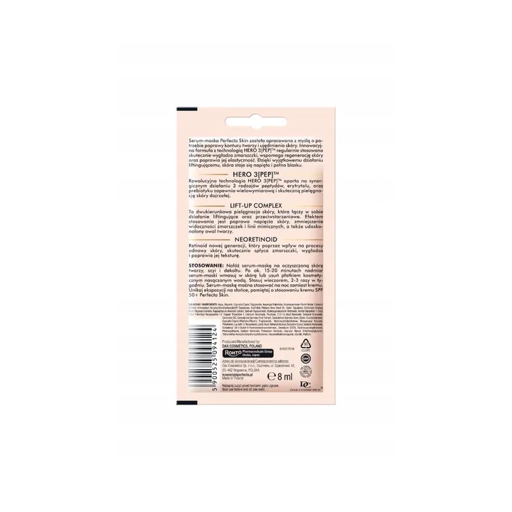 DAX Perfecta Skin Małgorzata Kożuchowska serum-maska do twarzy liftingująca 8ml
