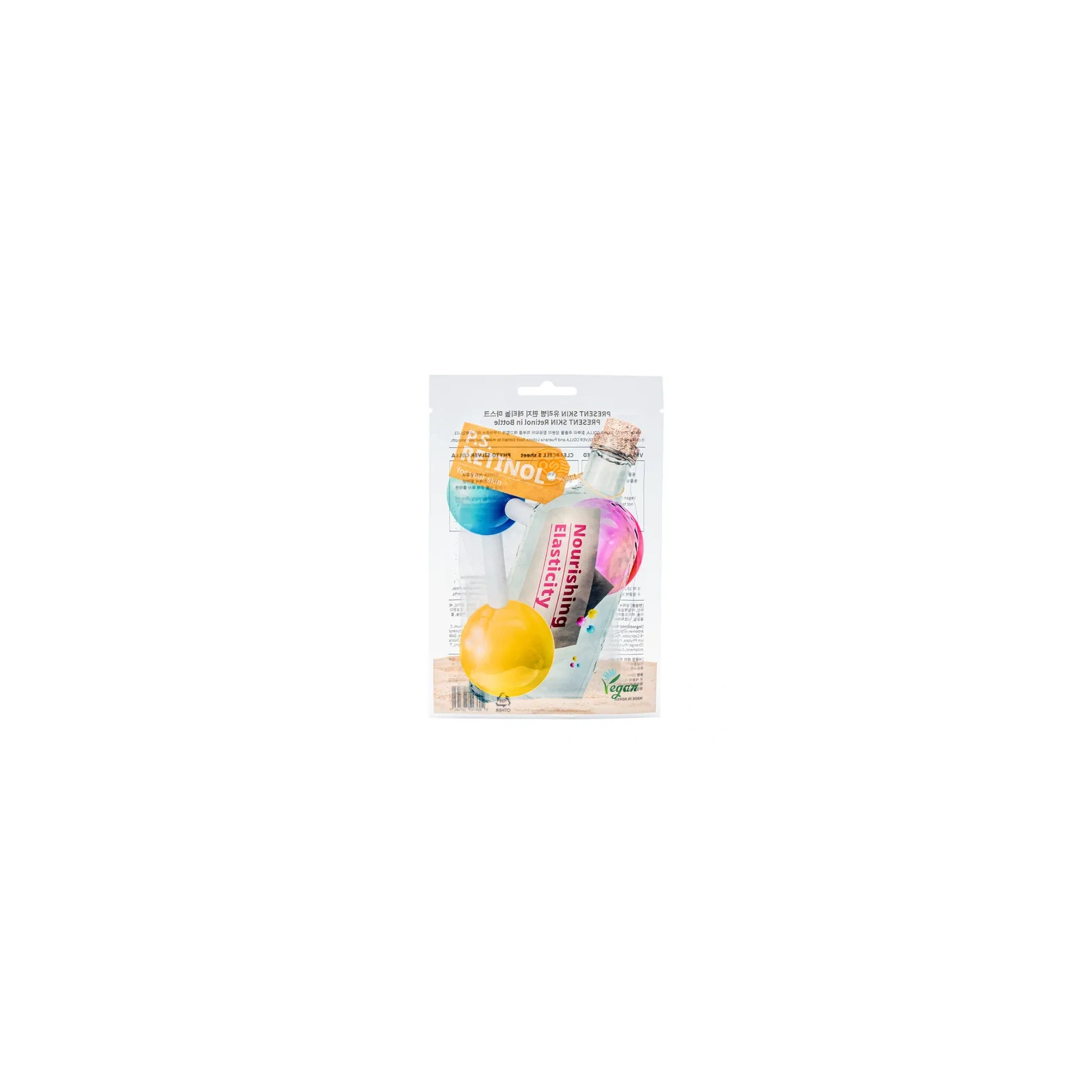 PRESENT SKIN PS In Bottle maska do twarzy w płacie Retinol, Kofeina 25ml