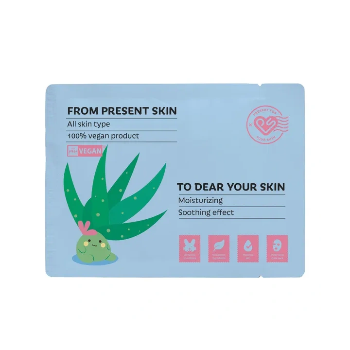 PRESENT SKIN To Dear Your Skin maska do twarzy w płacie Aloe 20g
