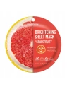 PUREDERM Sheet Mask maska do twarzy w płacie Brightening Grapefruit 23g