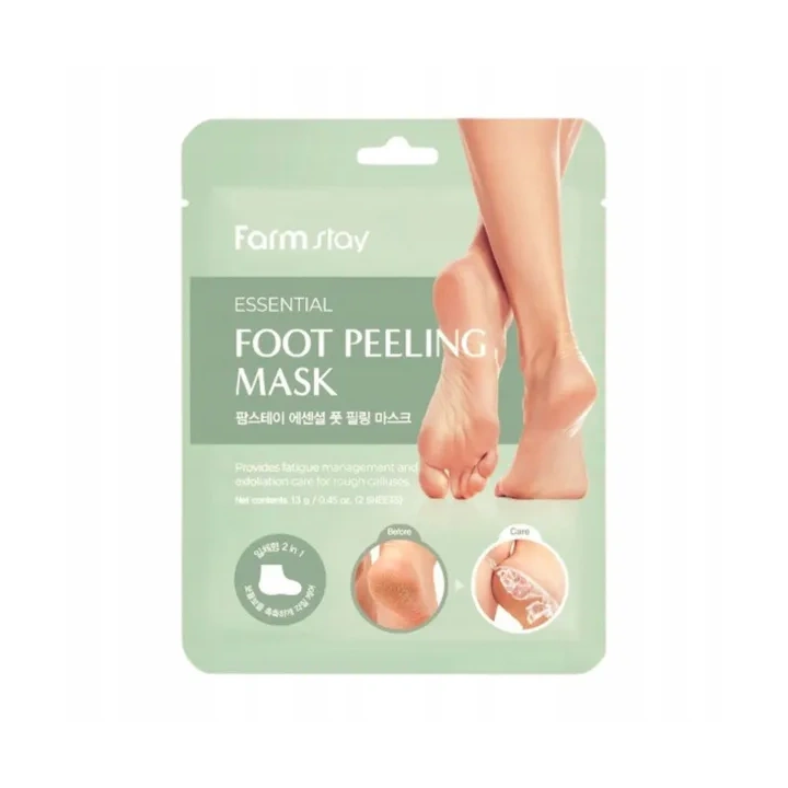 FARMSTAY Essential maska do do stóp, skarpetki peelingująca 2x13g