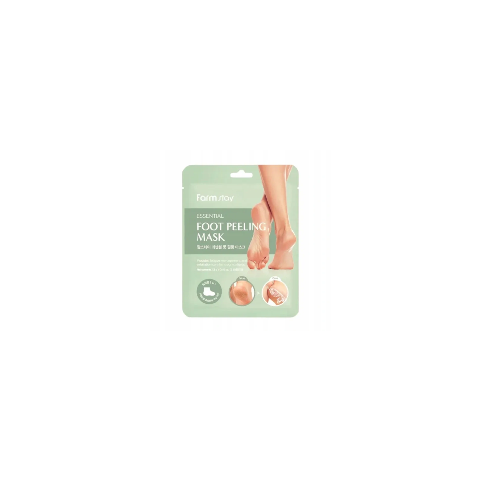 FARMSTAY Essential maska do do stóp, skarpetki peelingująca 2x13g