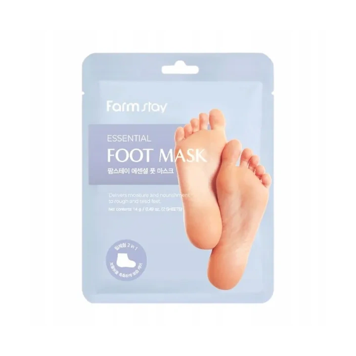 FARMSTAY Essential maska do do stóp, skarpetki z kwasem hialuronowym 2x14g