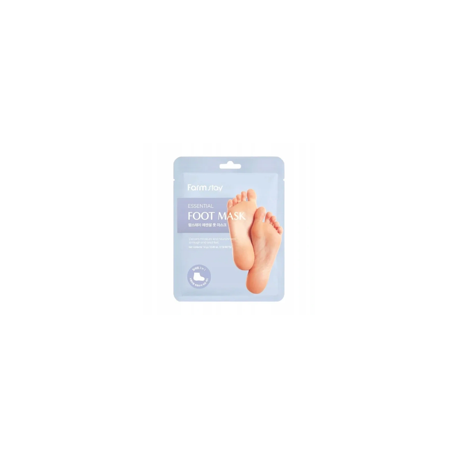 FARMSTAY Essential maska do do stóp, skarpetki z kwasem hialuronowym 2x14g