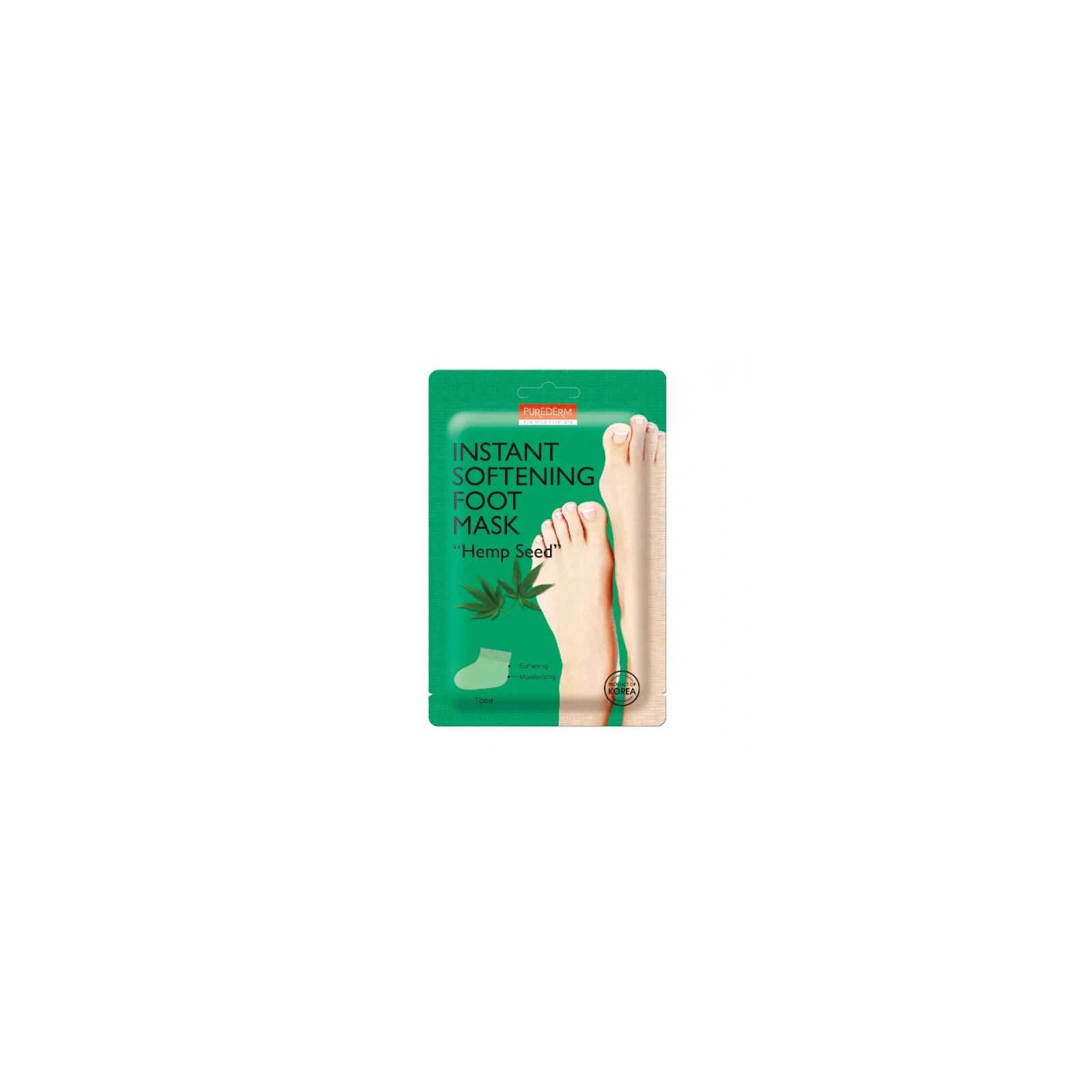 PUREDERM Foot Mask maska-skarpetki do stóp zmiękczająca 2x17g