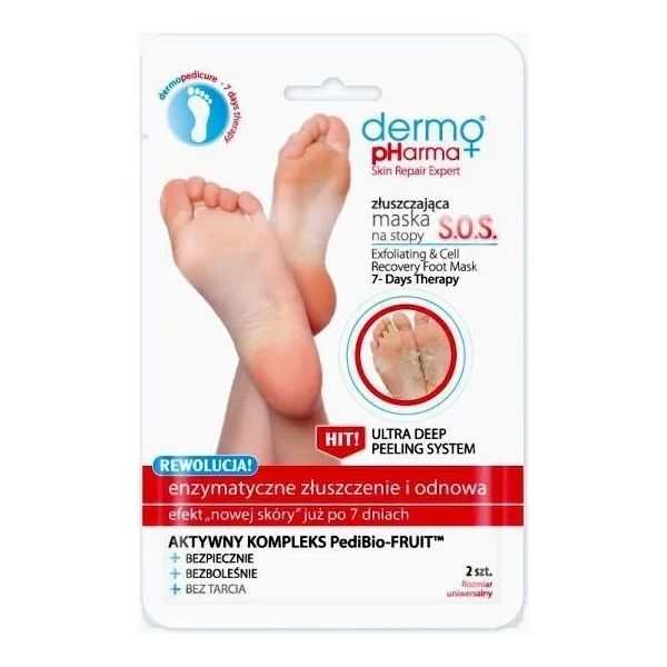 ESTETICA Dermo Pharma SOS złuszczająca maska do stóp