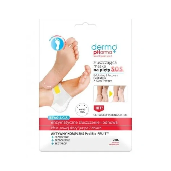 ESTETICA Dermo Pharma SOS złuszczająca maska na pięty 2szt