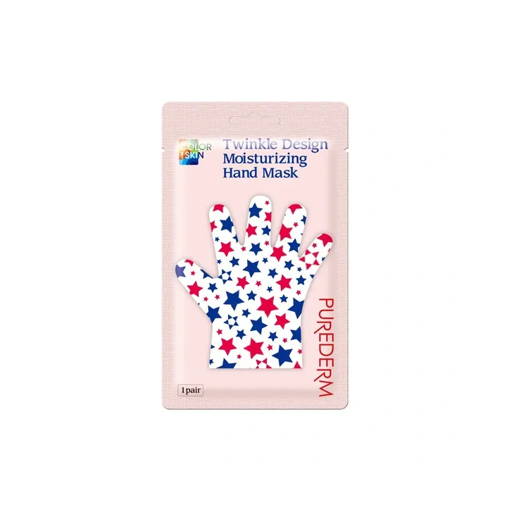 PUREDERM Twinkle Design maska do dłoni nawilżająca serduszka 