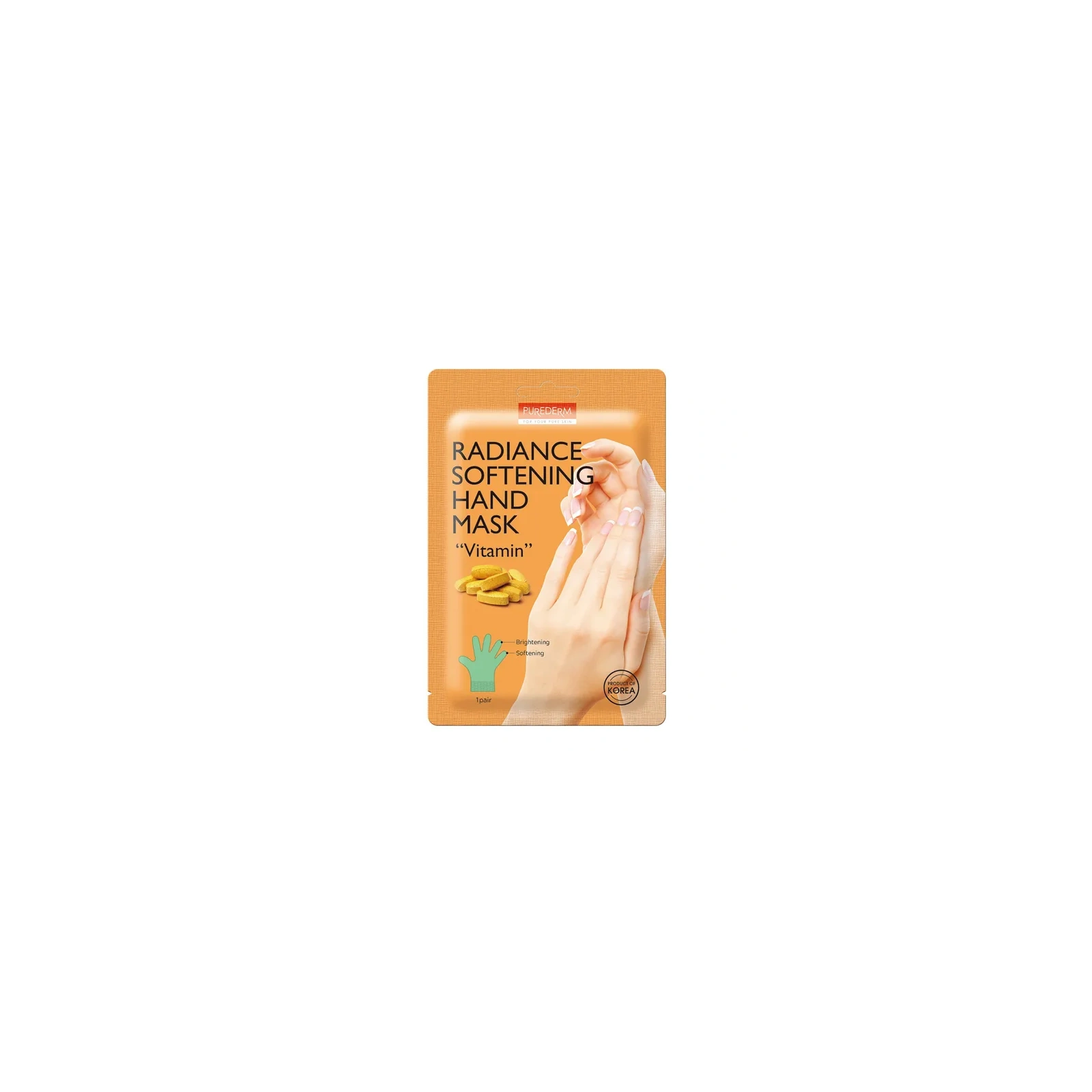 PUREDERM maska do dłoni Radiance Softening Hand Mask Vitamin 1 para