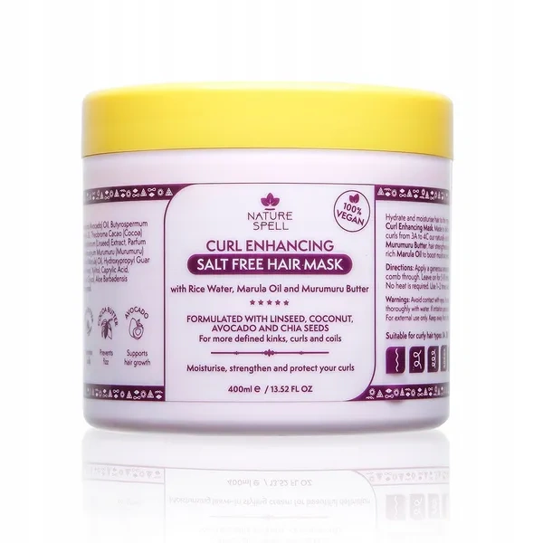 Nature Spell NATURE SPELL Curl Enhancing maska wzmanciająca loki 400ml
