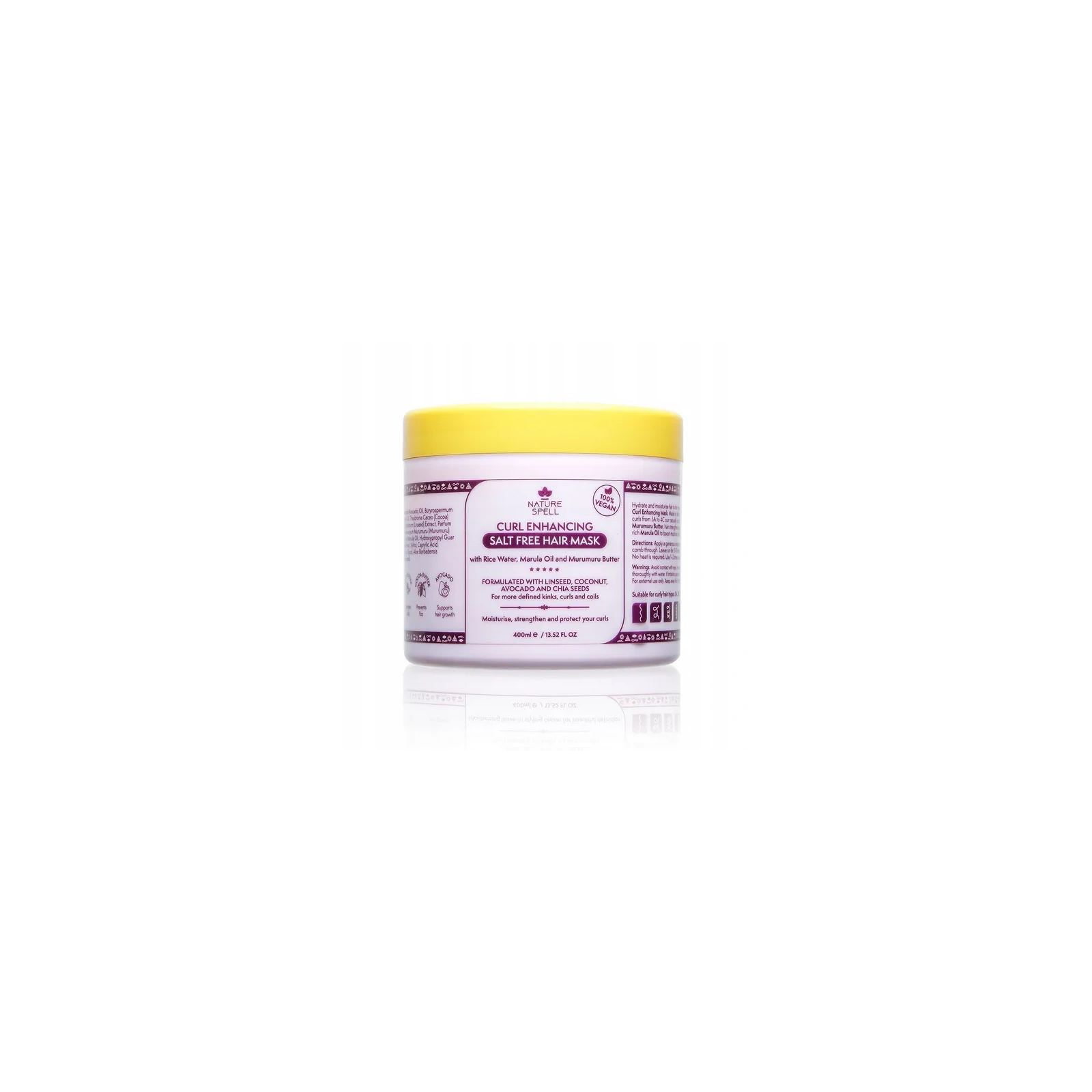 NATURE SPELL Curl Enhancing maska wzmanciająca loki 400ml
