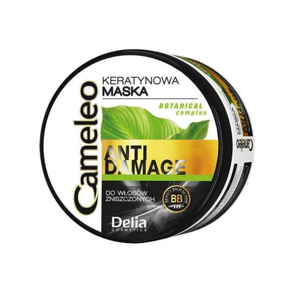 DELIA Cameleo Anti Damage keratynowa maska bez soli do włosów zniszczonych 200ml