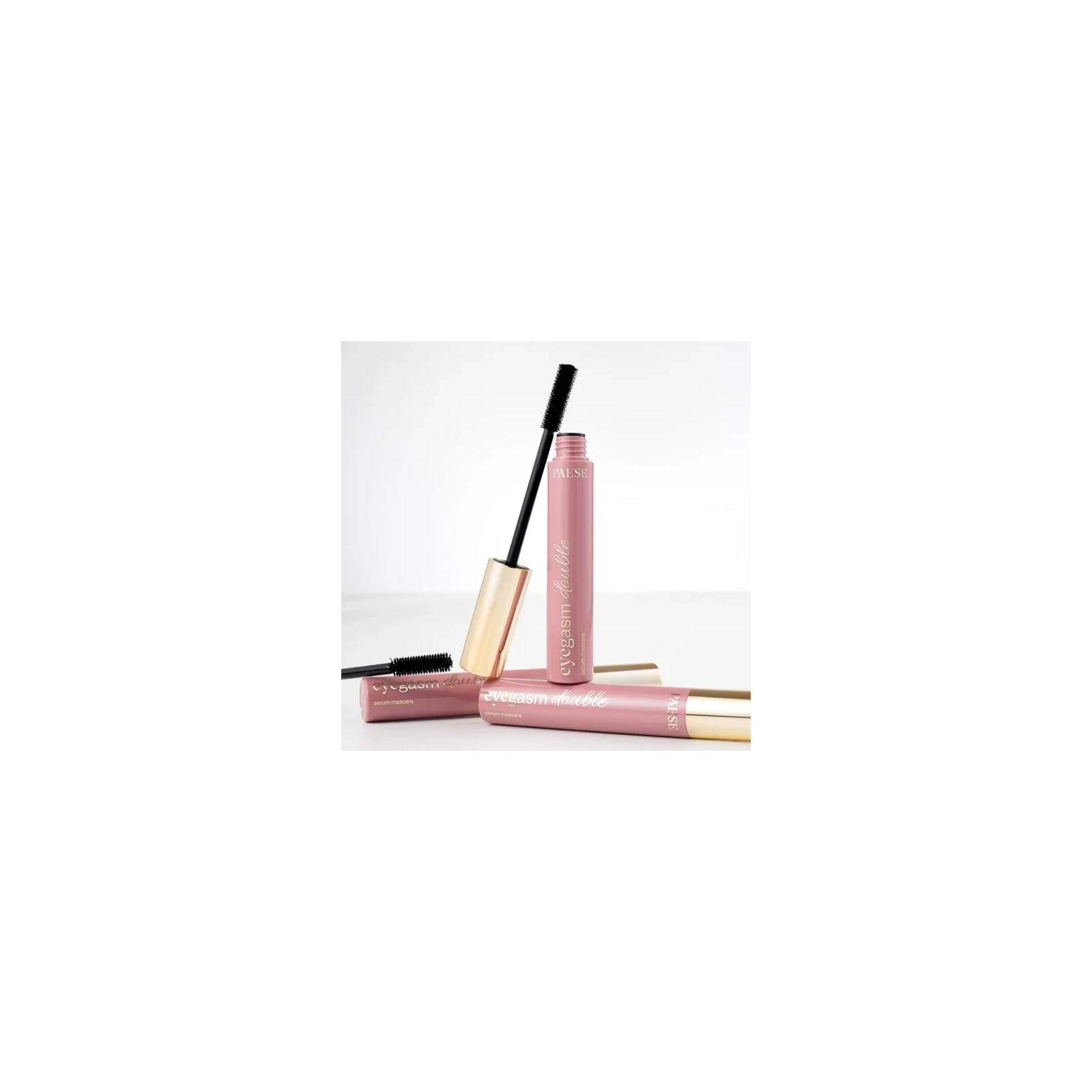 PAESE Eyegasm Double maskara do rzęs z serum Black 9ml
