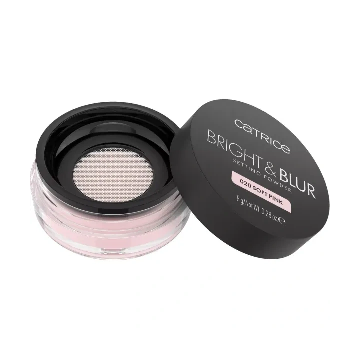 CATRICE Bright & Blur Setting Powder puder sypki 020 Soft Pink 8g