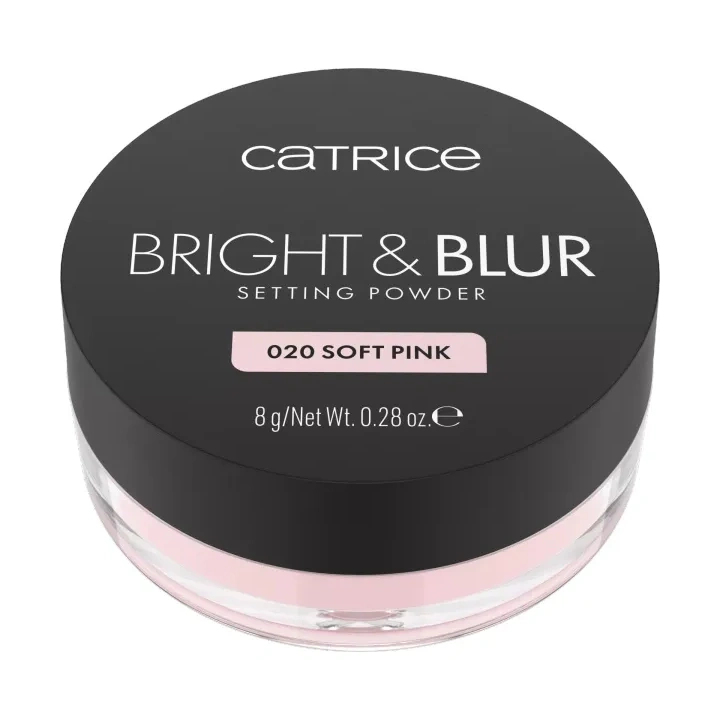 CATRICE Bright & Blur Setting Powder puder sypki 020 Soft Pink 8g