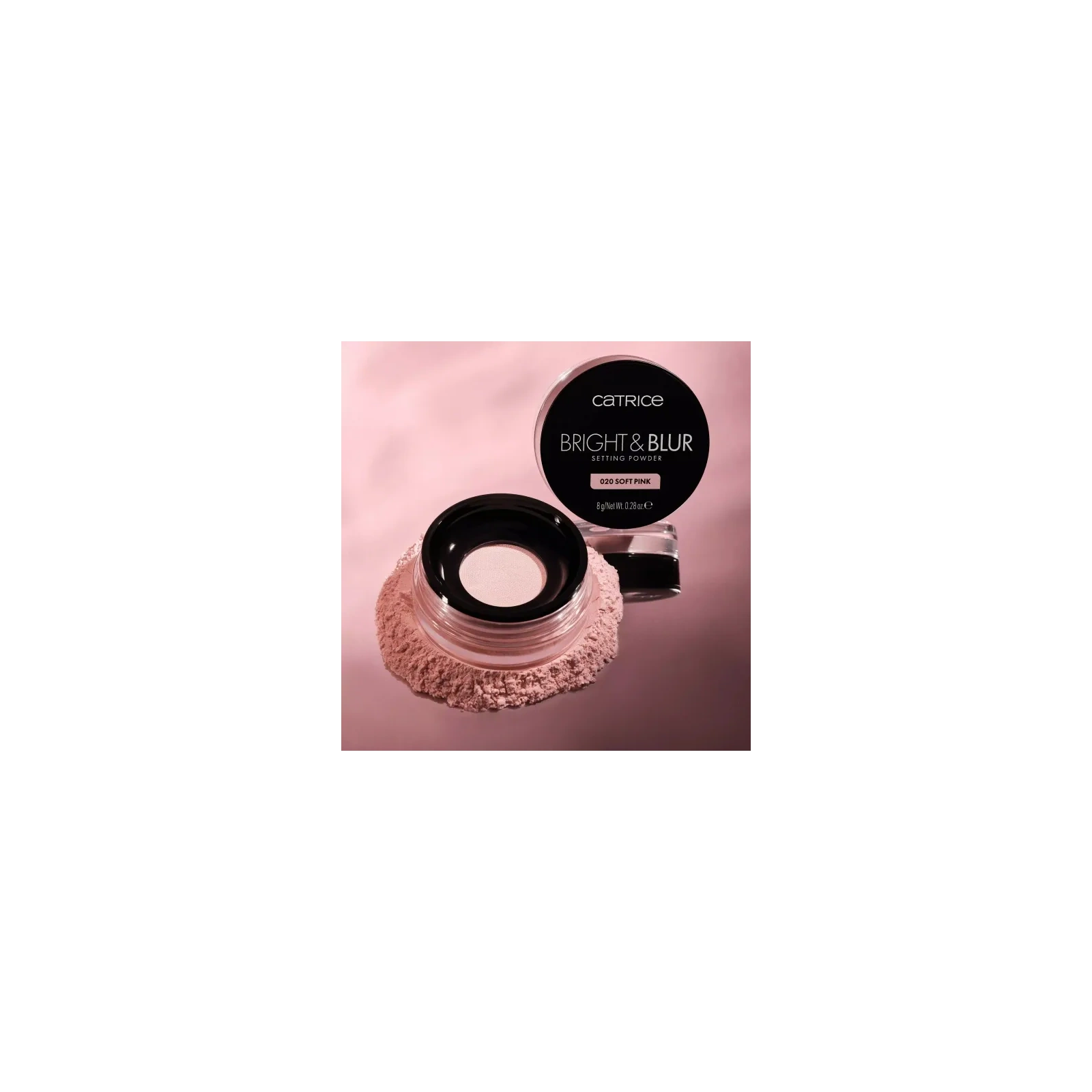 CATRICE Bright & Blur Setting Powder puder sypki 020 Soft Pink 8g