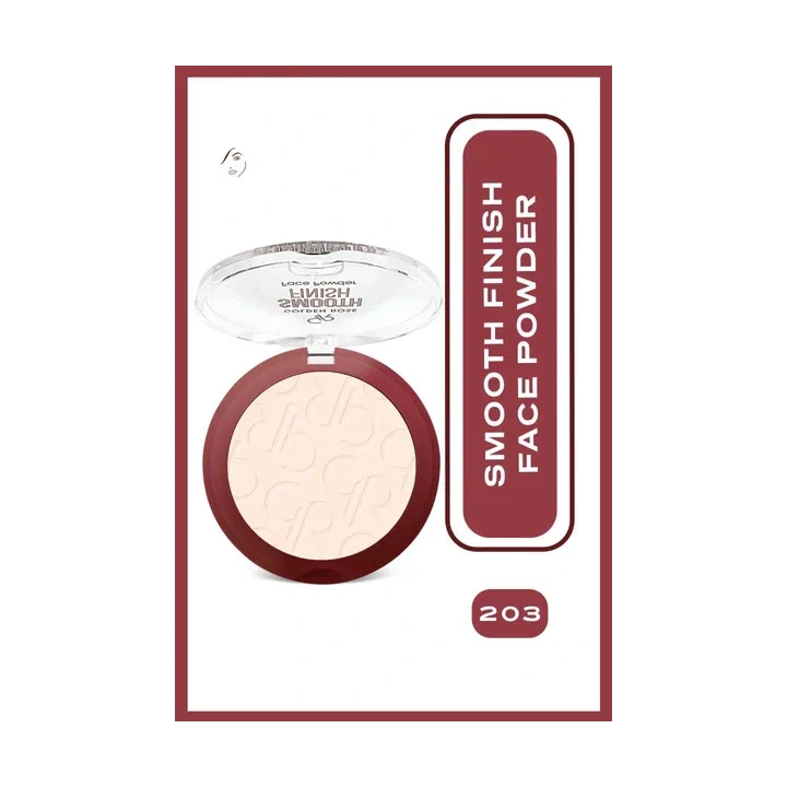 GOLDEN ROSE Smooth Finish Face Powder wygładzający puder do twarzy 203 12g