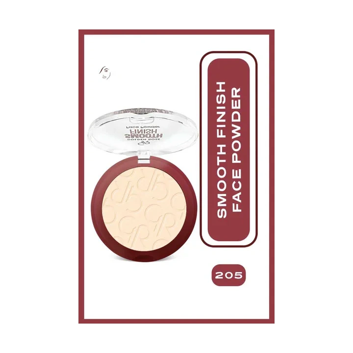GOLDEN ROSE Smooth Finish Face Powder wygładzający puder do twarzy 205 12g