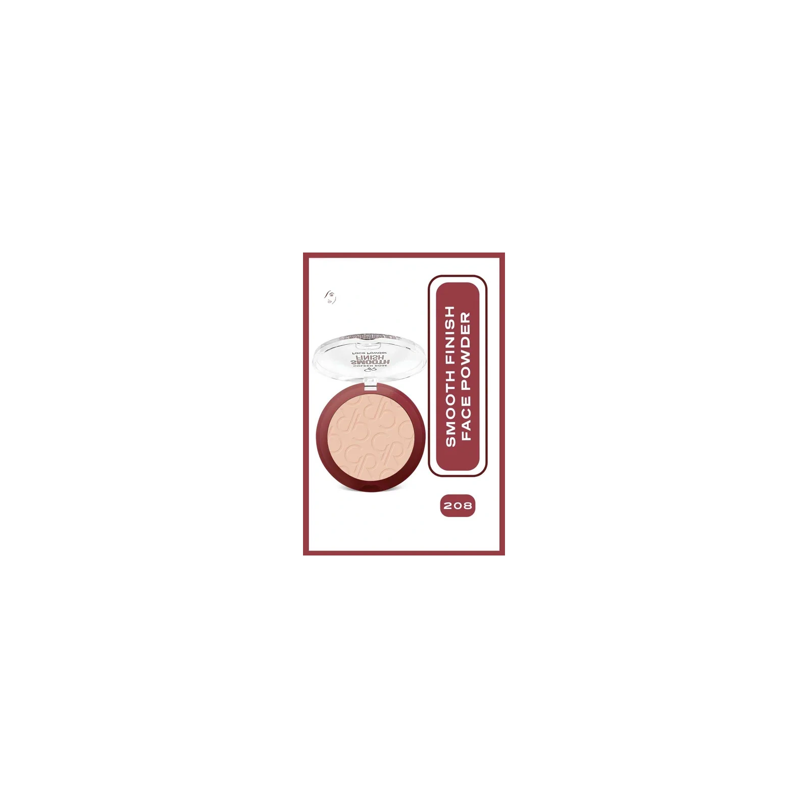 GOLDEN ROSE Smooth Finish Face Powder wygładzający puder do twarzy 208 12g