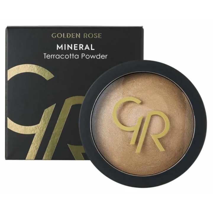 GOLDEN ROSE Mineral Terrabaked wypiekany puder do twarzy 04 Natural Rose 12g