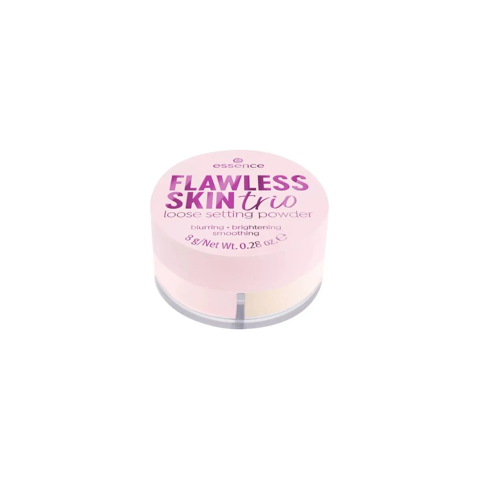 ESSENCE Flawless Skin Trio puder do twarzy sypki korygujący koloryt 10 8g 