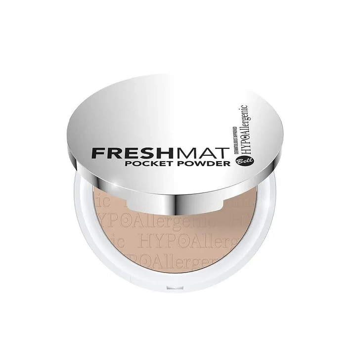 BELL HYPOALLERGENIC Fresh Mat Pocket Podwer puder matujący 03 Natural Beige 11g