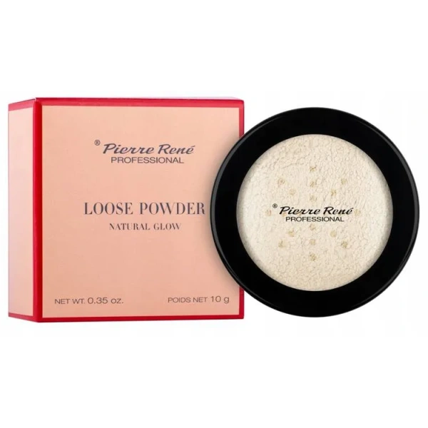 PIERRE RENE Natural Glow Loose Powder puder sypki Natural 10g 