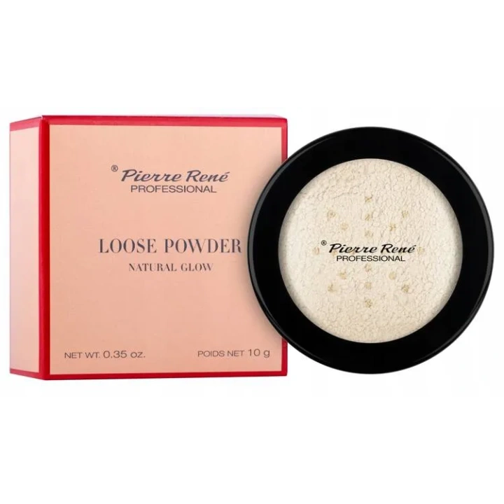 PIERRE RENE Natural Glow Loose Powder puder sypki Natural 10g 