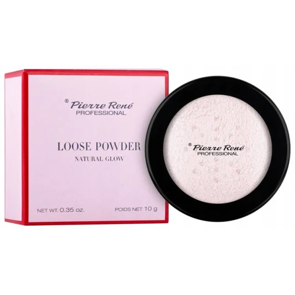 PIERRE RENE Natural Glow Loose Powder puder sypki Pink 10g