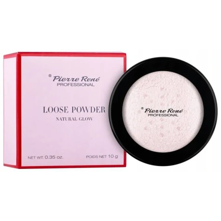 PIERRE RENE Natural Glow Loose Powder puder sypki Pink 10g