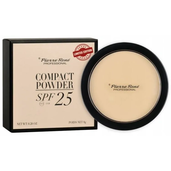 PIERRE RENE Compact Powder puder w kamieniu 101 8g