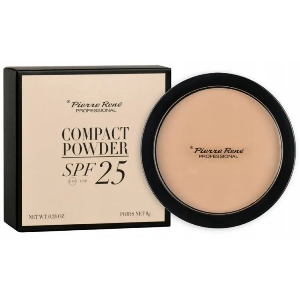 PIERRE RENE Compact Powder puder w kamieniu 03 8g