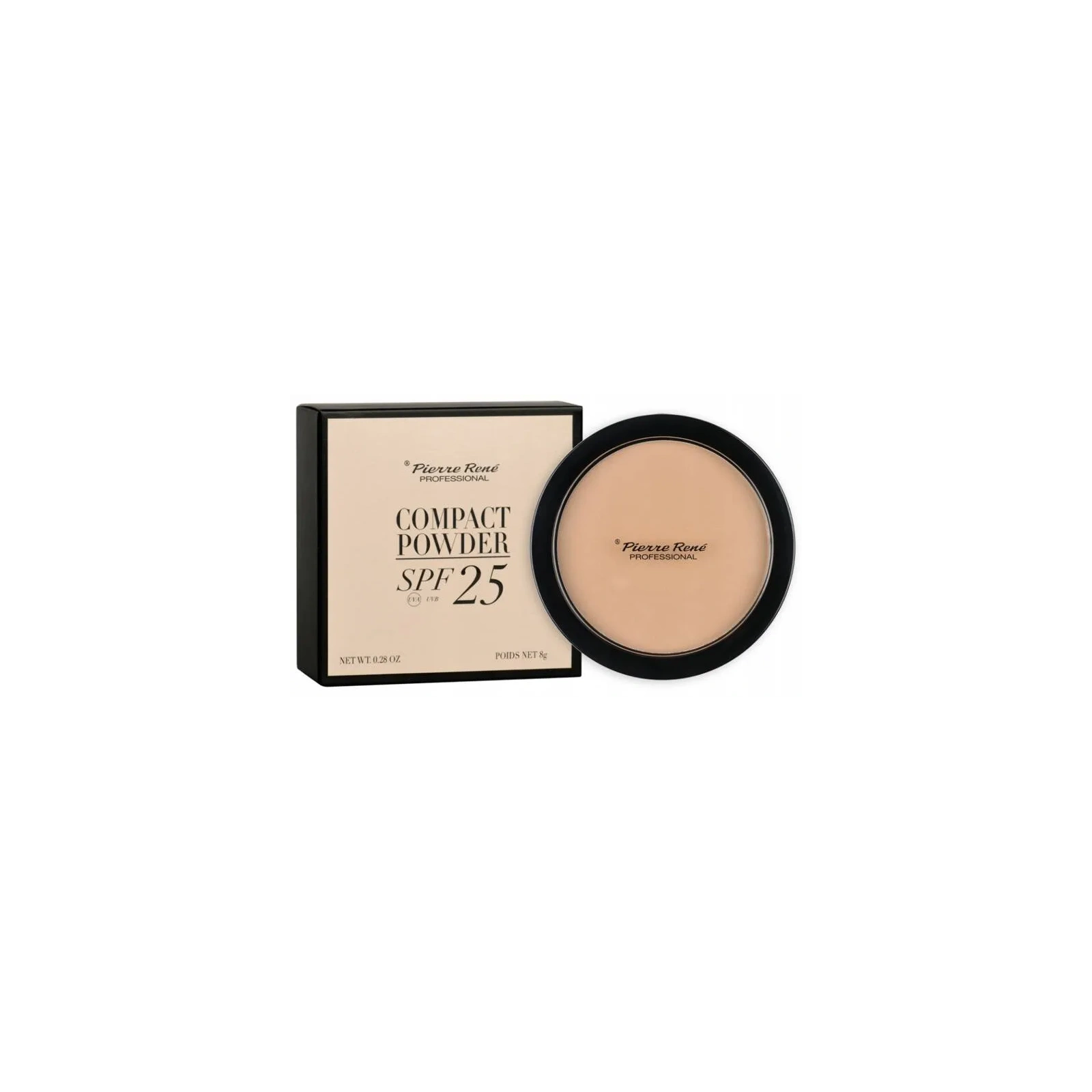 PIERRE RENE Compact Powder puder w kamieniu 03 8g