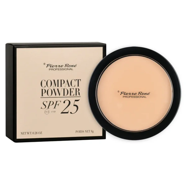 PIERRE RENE Compact Powder puder w kamieniu 01 8g
