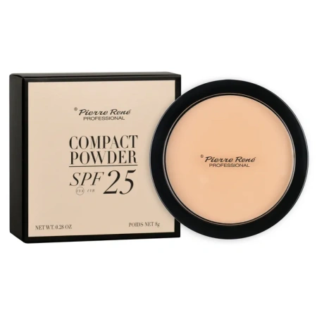 PIERRE RENE Compact Powder puder w kamieniu 01 8g