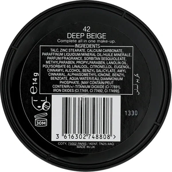 MAX FACTOR Creme Puff puder do twarzy prasowany 42 Deep Beige 14g 