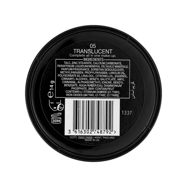 MAX FACTOR Creme Puff puder do twarzy prasowany 05 Translucent 14g