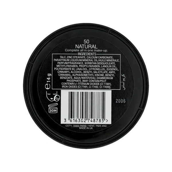 MAX FACTOR Creme Puff puder do twarzy prasowany 50 Natural 14g